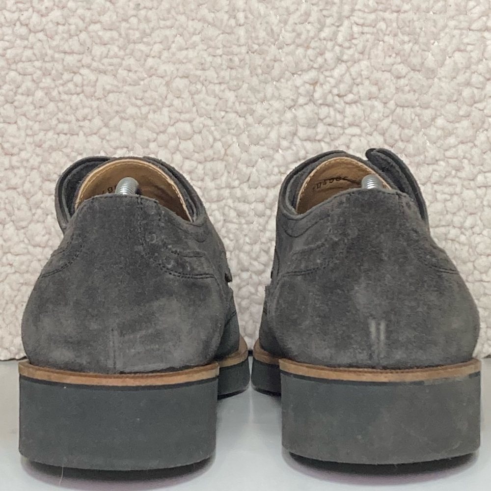 Gordon Rush Men's Grey Concord Leather Lace Up Wingtip Classic Dress Shoes SZ 12 - Picture 4 of 11